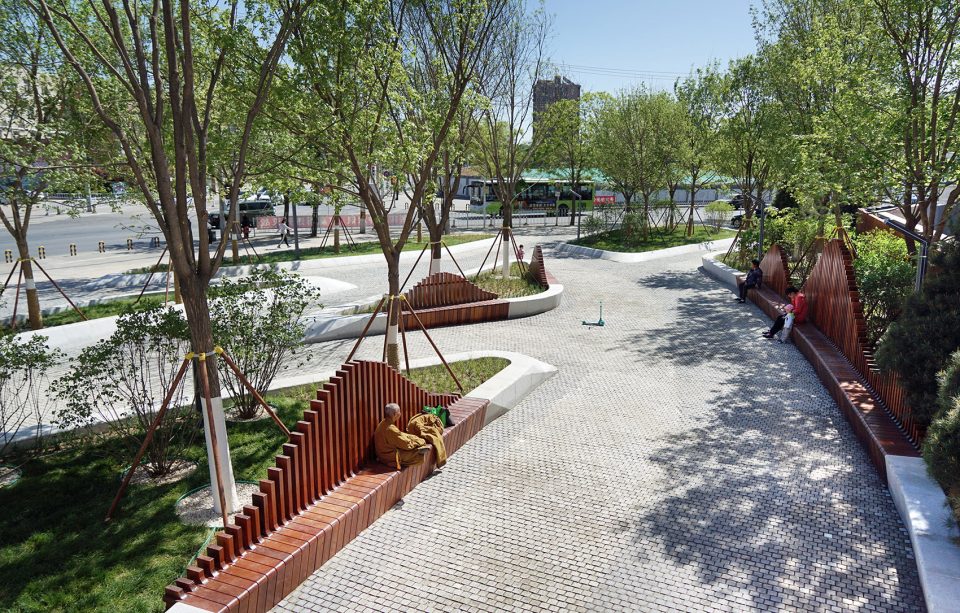 转角的幸福八大处路小白楼景观节点改造北林地景