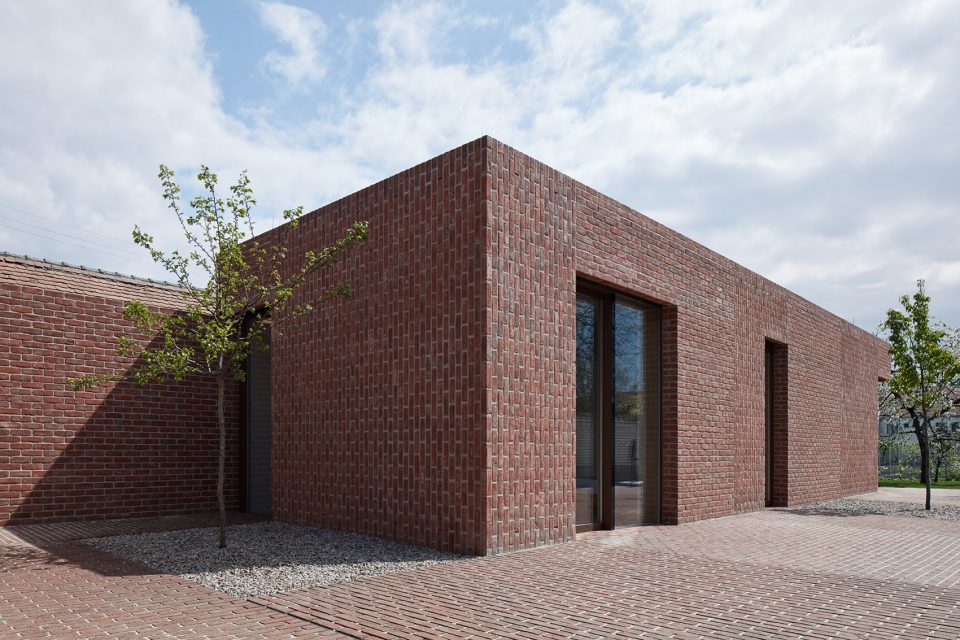 Brick Garden with Brick House By Jan Proksa