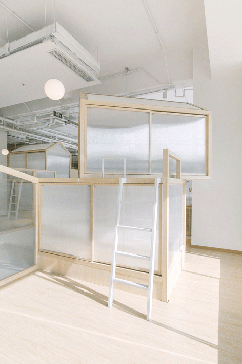 RLW Together Hostel indoor camping space for youth By Jacobsen Arquitetura
