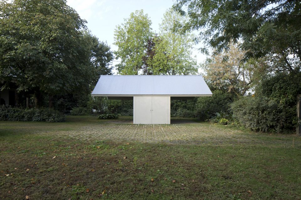 Workshop Garage in a Garden