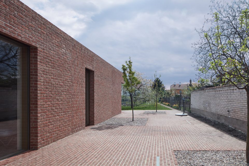 Brick Garden with Brick House By Jan Proksa
