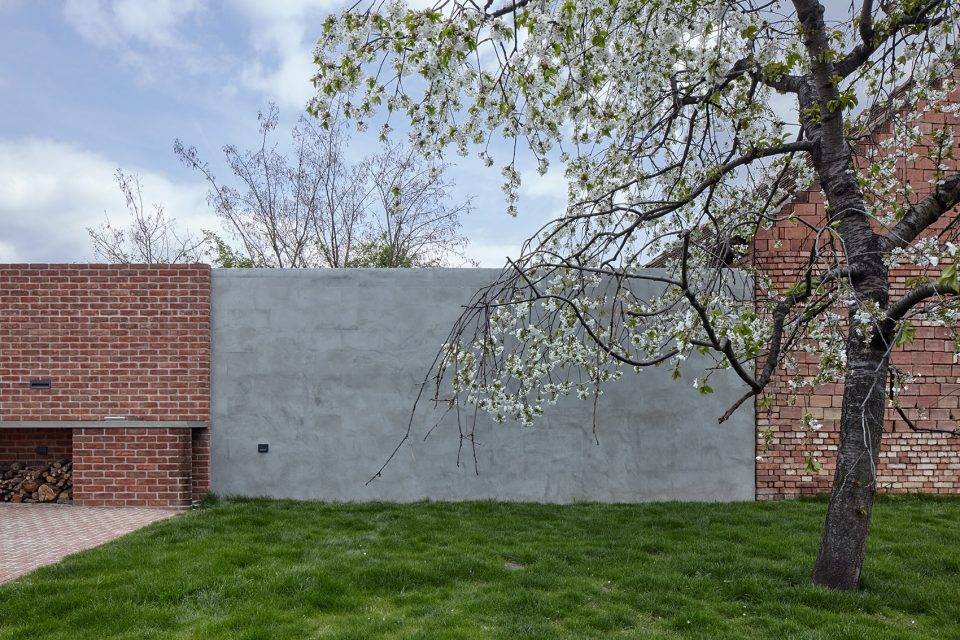 Brick Garden with Brick House By Jan Proksa