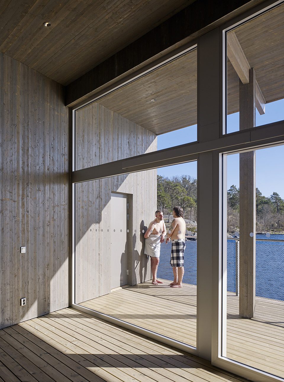 bath house by Sven Gustafsson and Ola Dellson