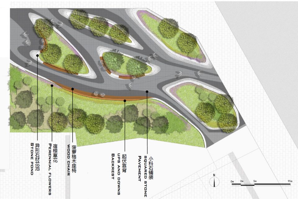 Ba da chu road corner Landscape re design
