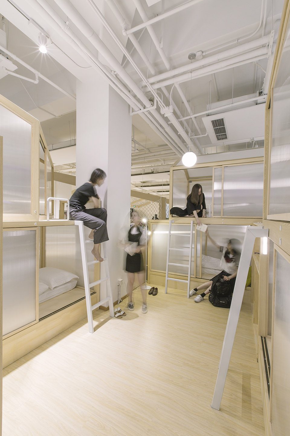 RLW Together Hostel indoor camping space for youth By Jacobsen Arquitetura