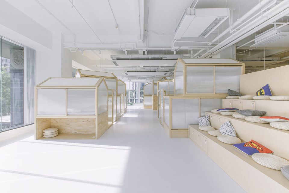 RLW Together Hostel indoor camping space for youth By Jacobsen Arquitetura