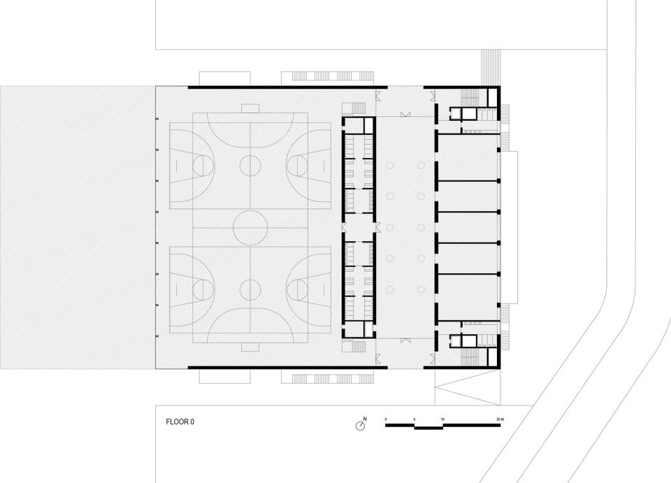 Multi sport Pavilion and Classroom Complex
