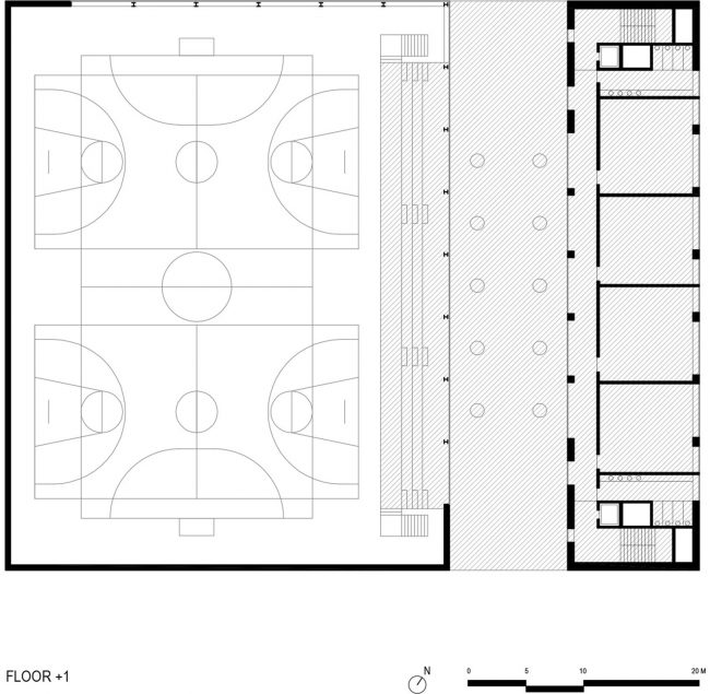 Multi sport Pavilion and Classroom Complex