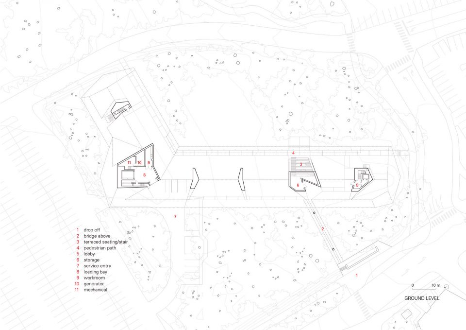 Audain Art Museum by Patkau Architects drawing