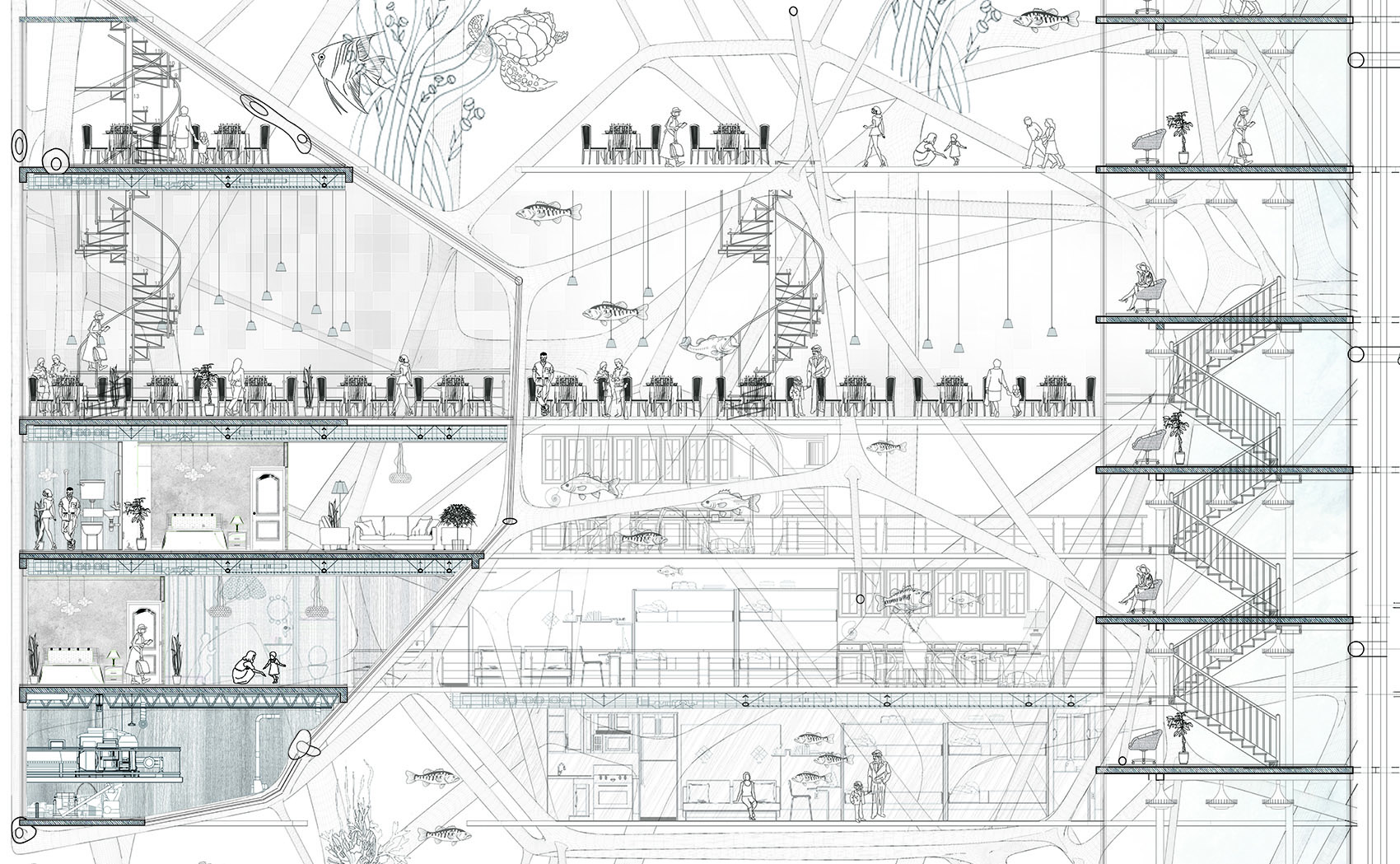 Grade Four high-rise building design course in Hebei University of ...