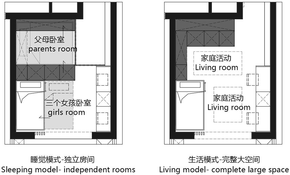 flexible room apartment renovation Liu Jinrui