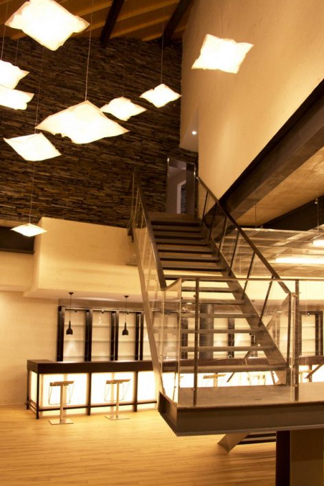 餐厅楼梯 Lanshi Xidi Clubhouse Wang Cai Associates