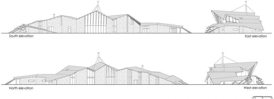 elevation Lanshi Xidi Clubhouse Wang Cai Associates