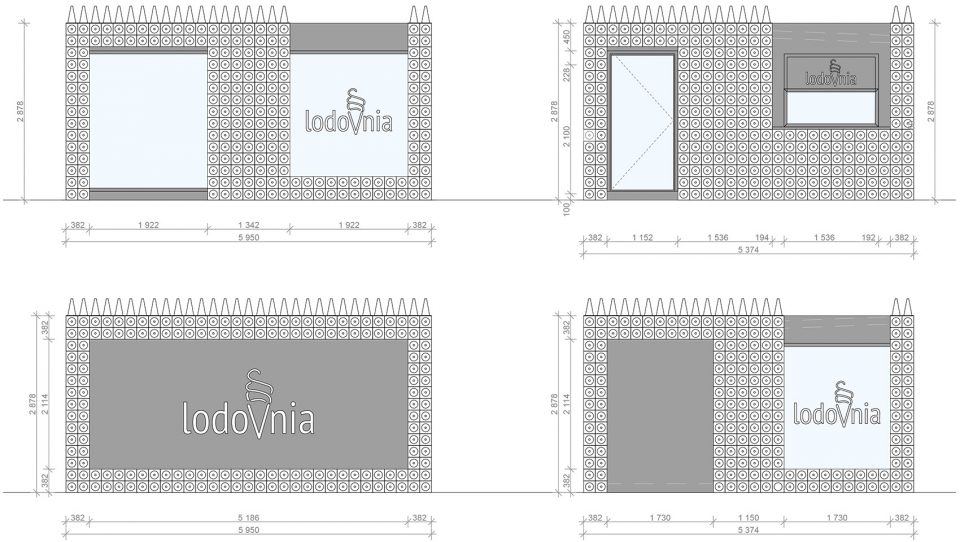 elevation LODOVNIA Ice Cream Shop mode lina