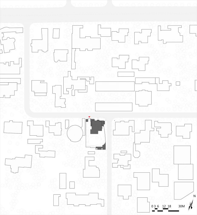 site plan the columbia circle villa renovation atelier xuk