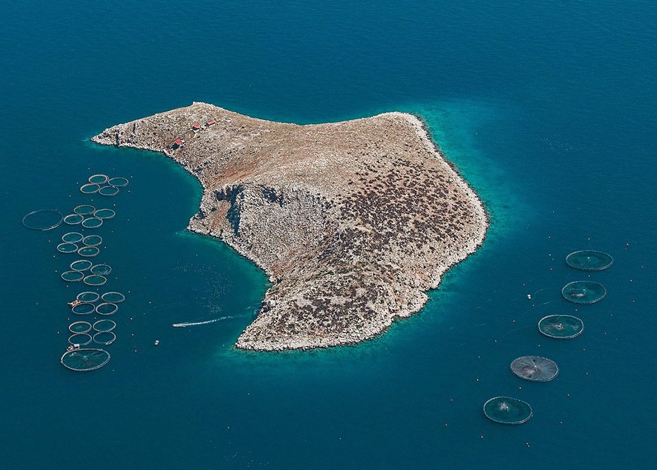 Aerial views of Fish Farms By Bernhard Lang