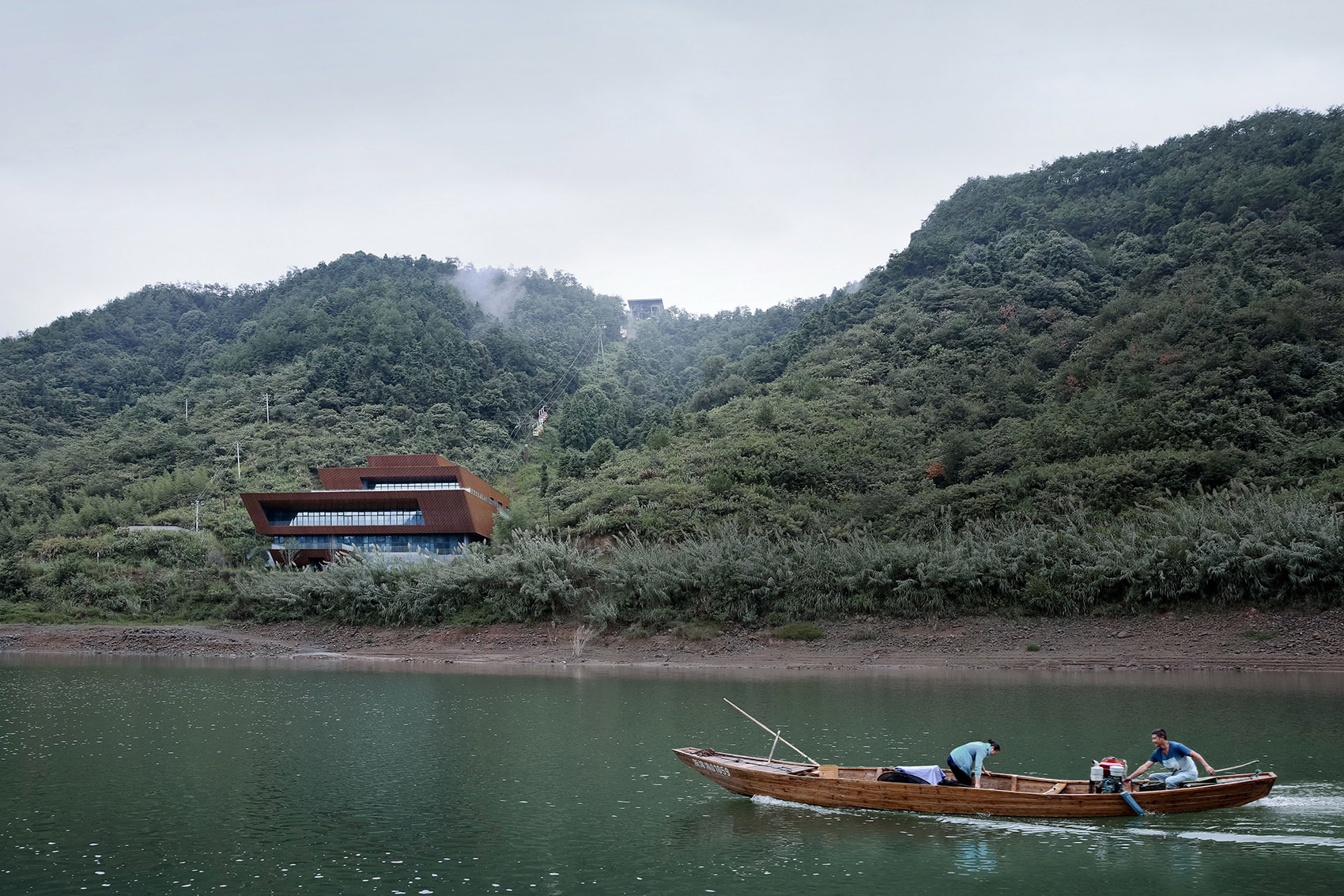 Emergent Structural Geometry Qiandao Lake Cable Car Station by Archi