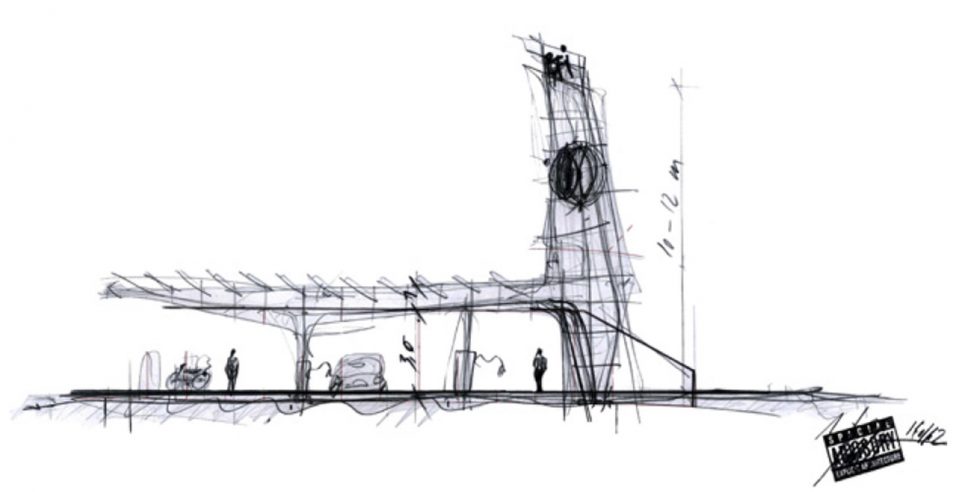 Tower of Power Charging Station by gobl architektur