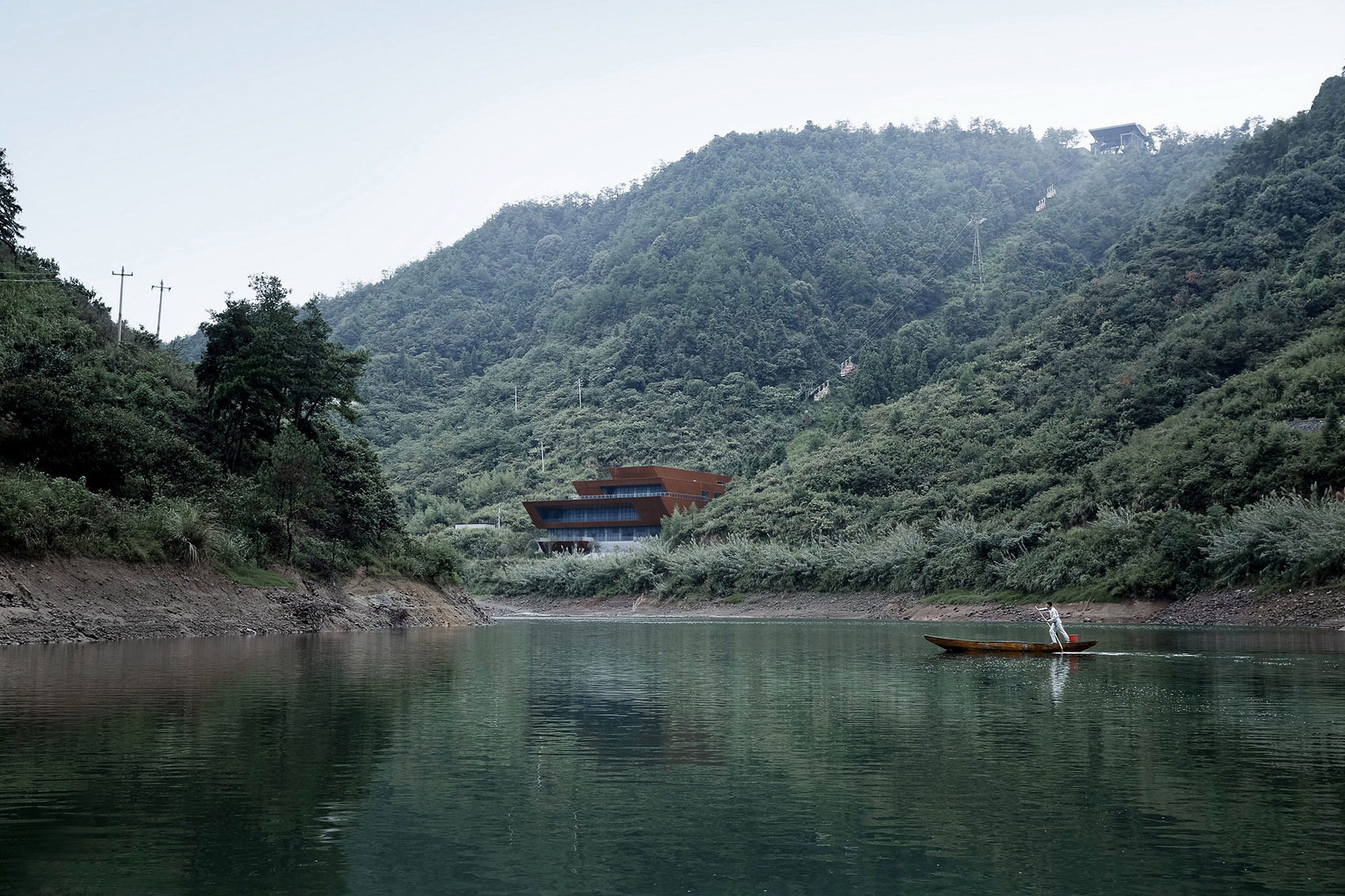 Emergent Structural Geometry Qiandao Lake Cable Car Station by Archi
