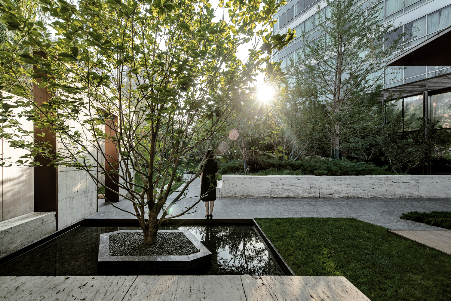 如诗的光影: 北京梵悦万国府公寓景观 / 承迹景观