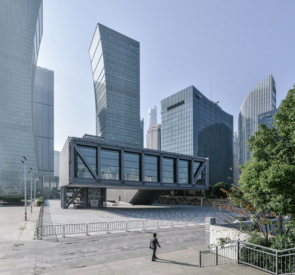 Shanghai Lujiazui Harbour City Exhibition Centre by OMA - Gooood