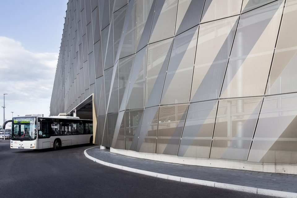 Stuttgart Airport Bus Terminal with Parking Garage P14 By wulf architekten