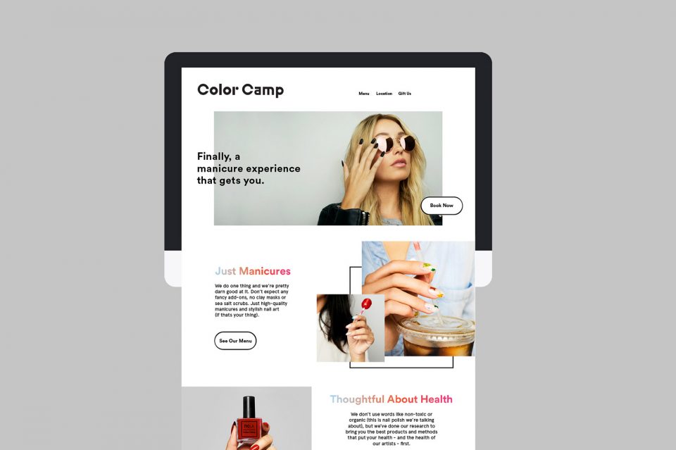 Color Camp manicure bar by Weekday Studio