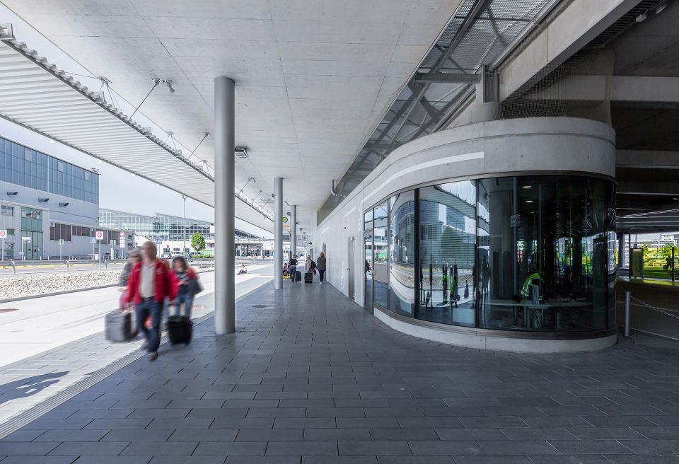 Stuttgart Airport Bus Terminal with Parking Garage P14 By wulf architekten