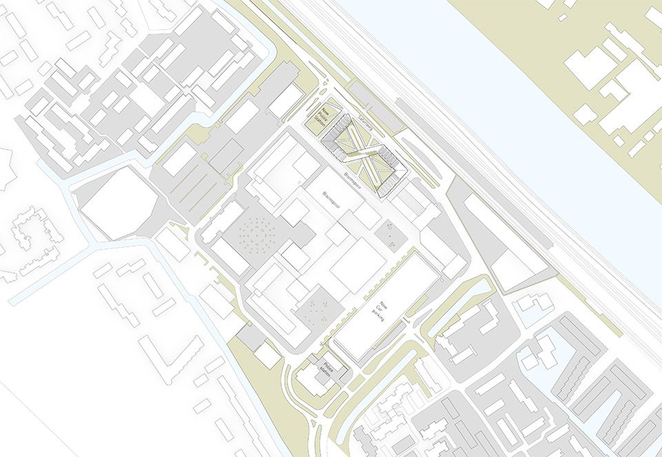 Peter Pichler Architecture looping towers Netherlands SITE PLAN GENERAL