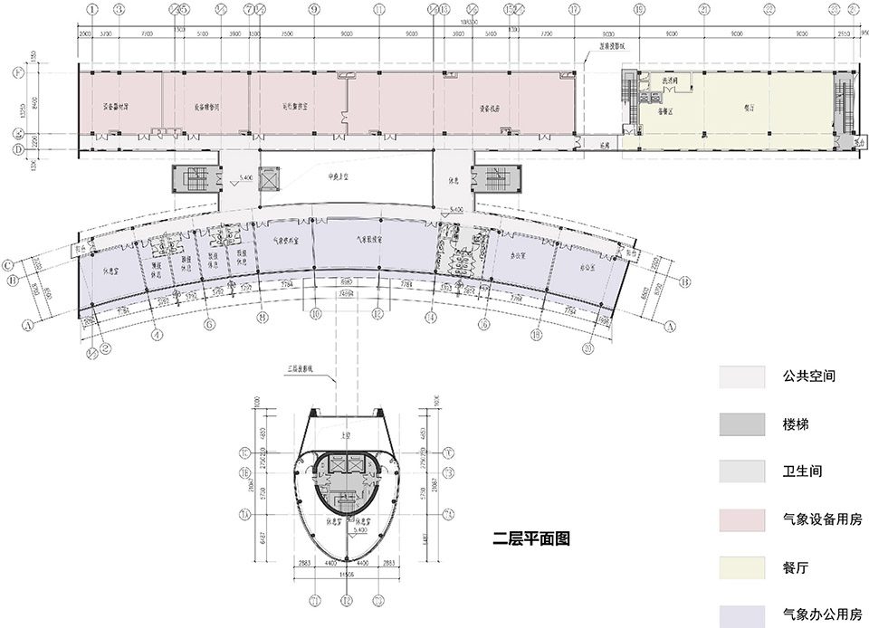 二层平面图 ,2nd floor plan
