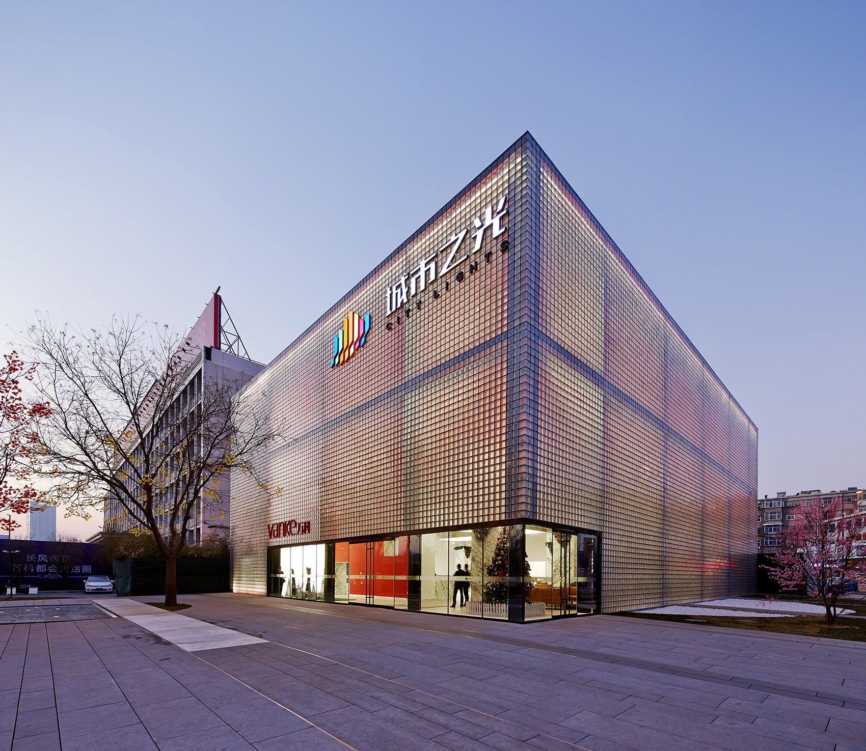 the cube – taiyuan city of lights by clou