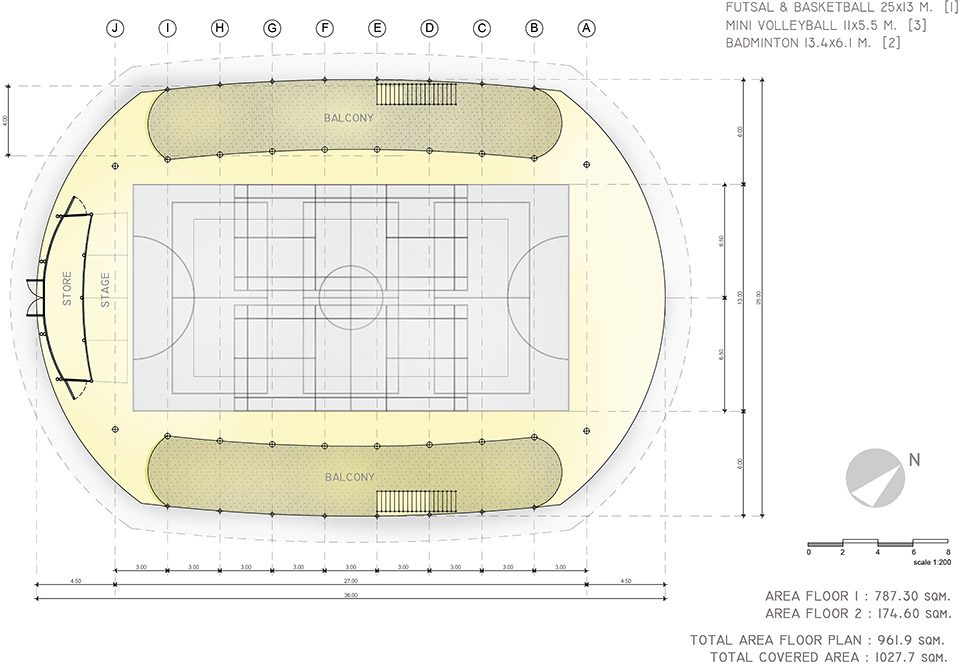 Bamboo Sports Hall by Chiangmai Life Architect drawing0A 5