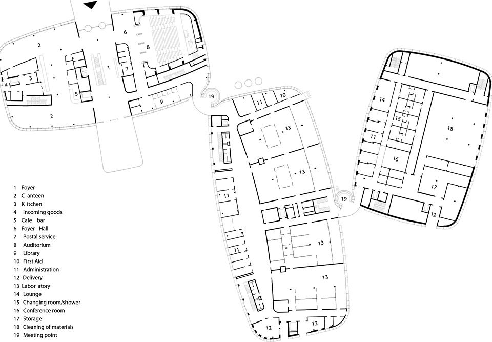 DZNE German Centerby wulf architekten drawing 2 1