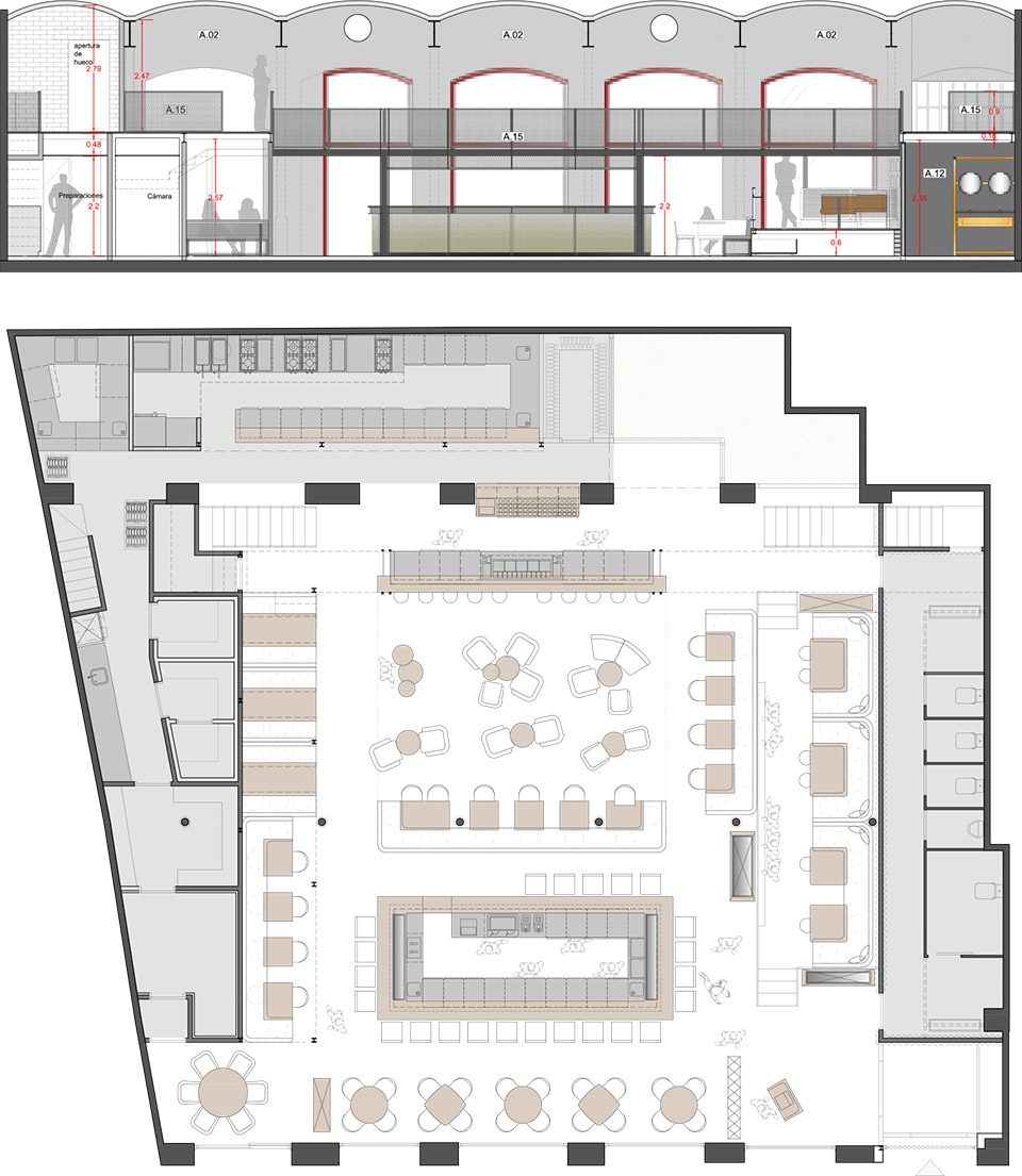 ElMama LaPapa PLAN SECTION