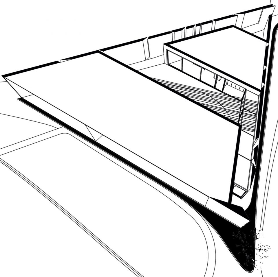 Residence in Megara by tense architecture drawing 001