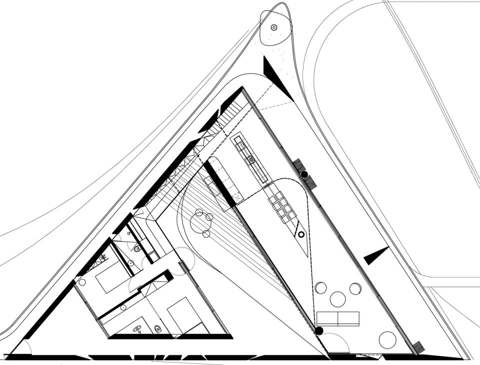 Residence in Megara by tense architecture drawing 003