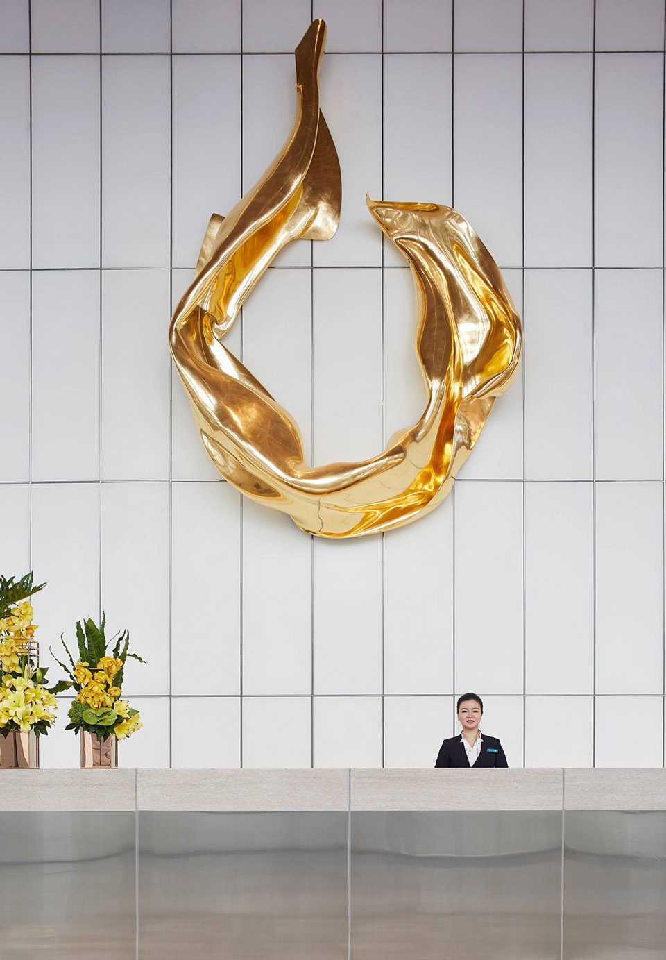 Wang Kaifang Shenzhen Center Tian Yuan Golden Wind Lobby Elevation