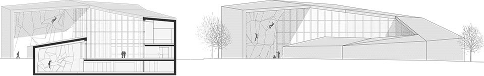 climb. centre sectionelevation