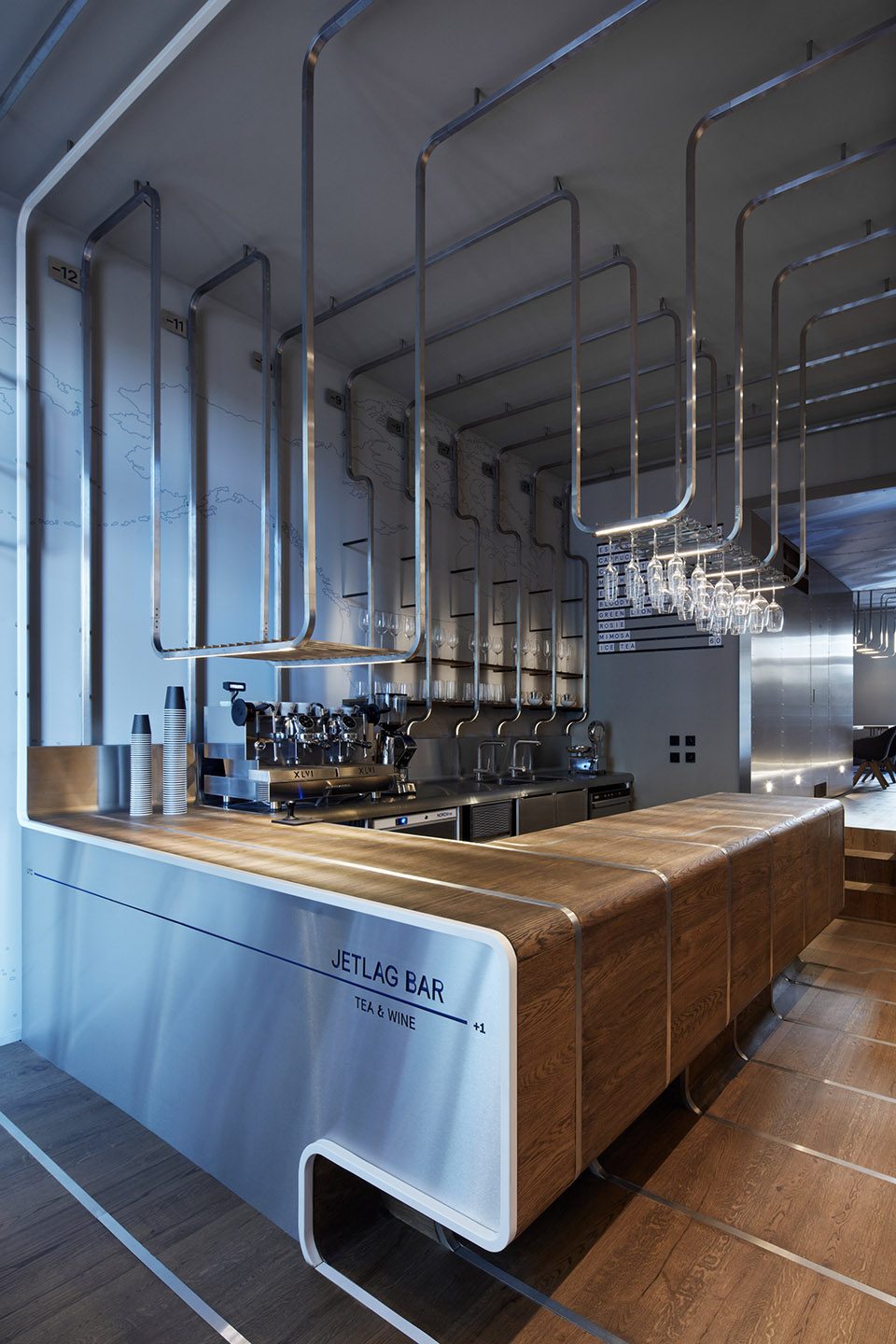 JETLAG tea wine bar By Mimosa architekti