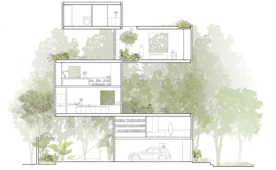 Thong House by NISHIZAWA ARCHITECTS