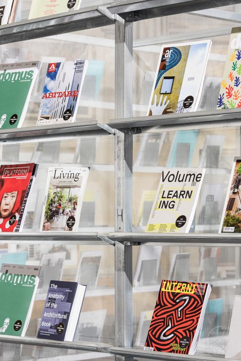 A pop up wireframe newsstand By SET Architects