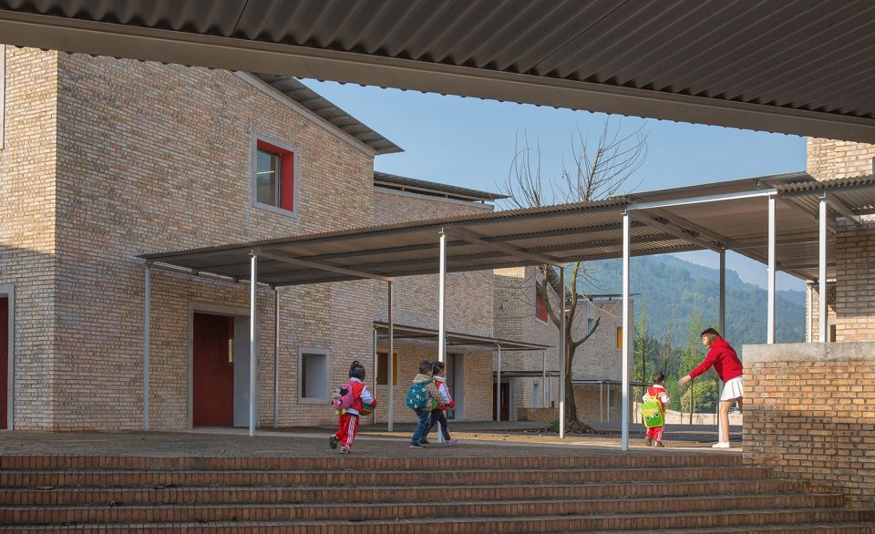 Xinchang village’s central kindergarten in Tianquan county sponsored by the One Foundation By Atelier Deshaus