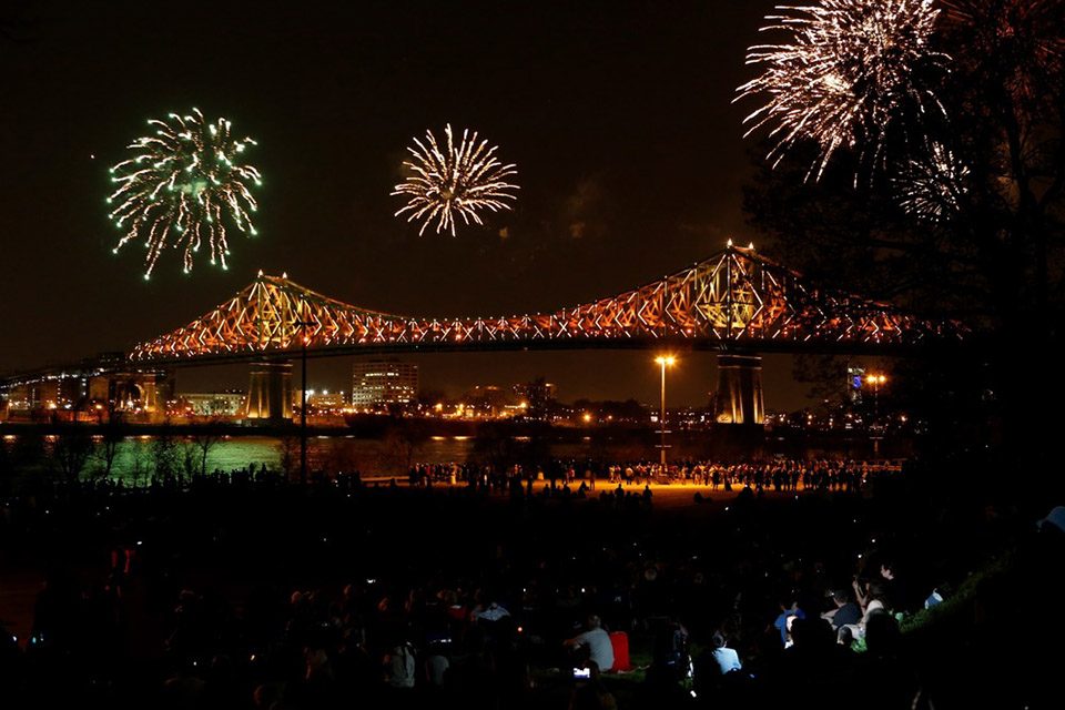 Illumination of the Jacques Cartier Bridge By Moment Factory