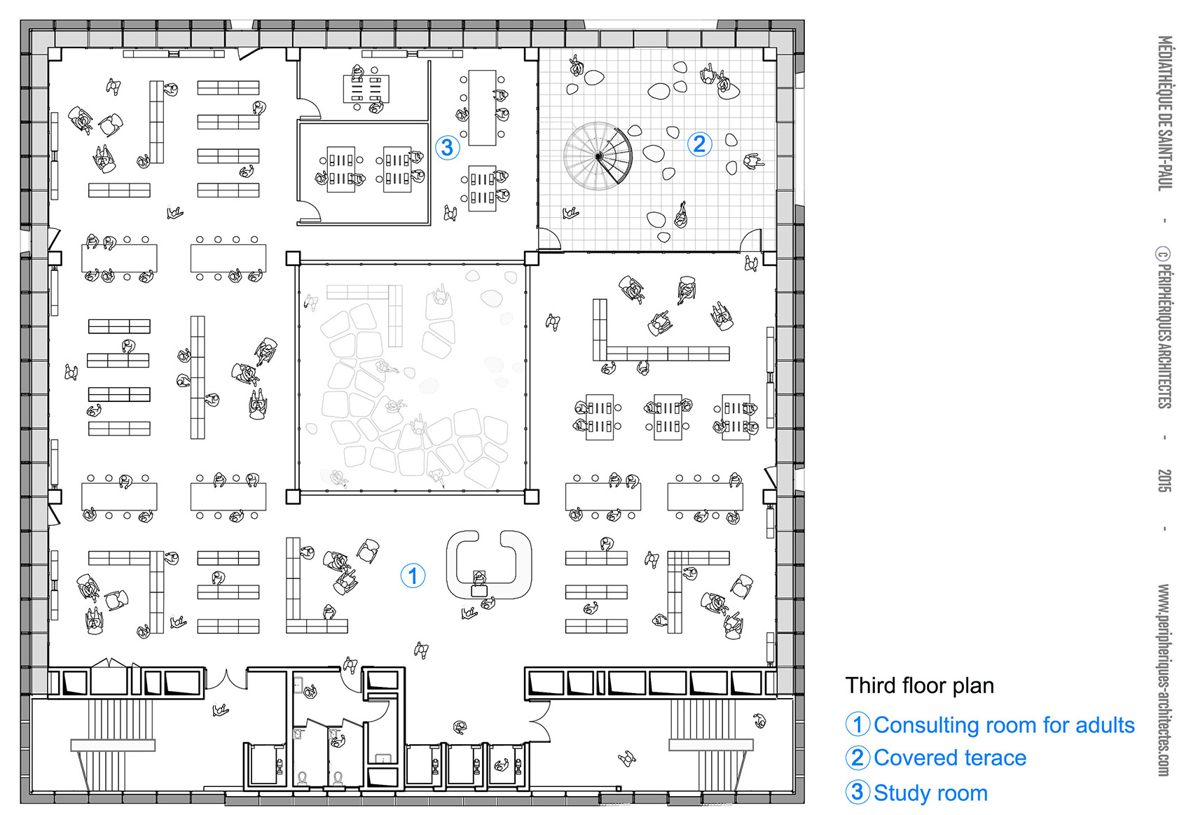 MEDIA LIBRARY ST PAUL By PERIPHERIQUES Architects - 谷德设计网