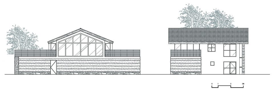 Half House:Facing a wall and thinking over By SU Architects