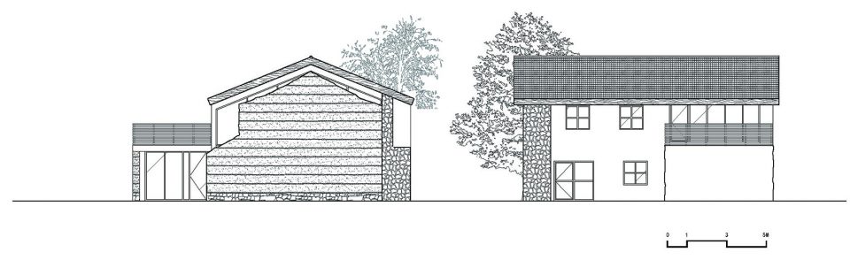 Half House:Facing a wall and thinking over By SU Architects