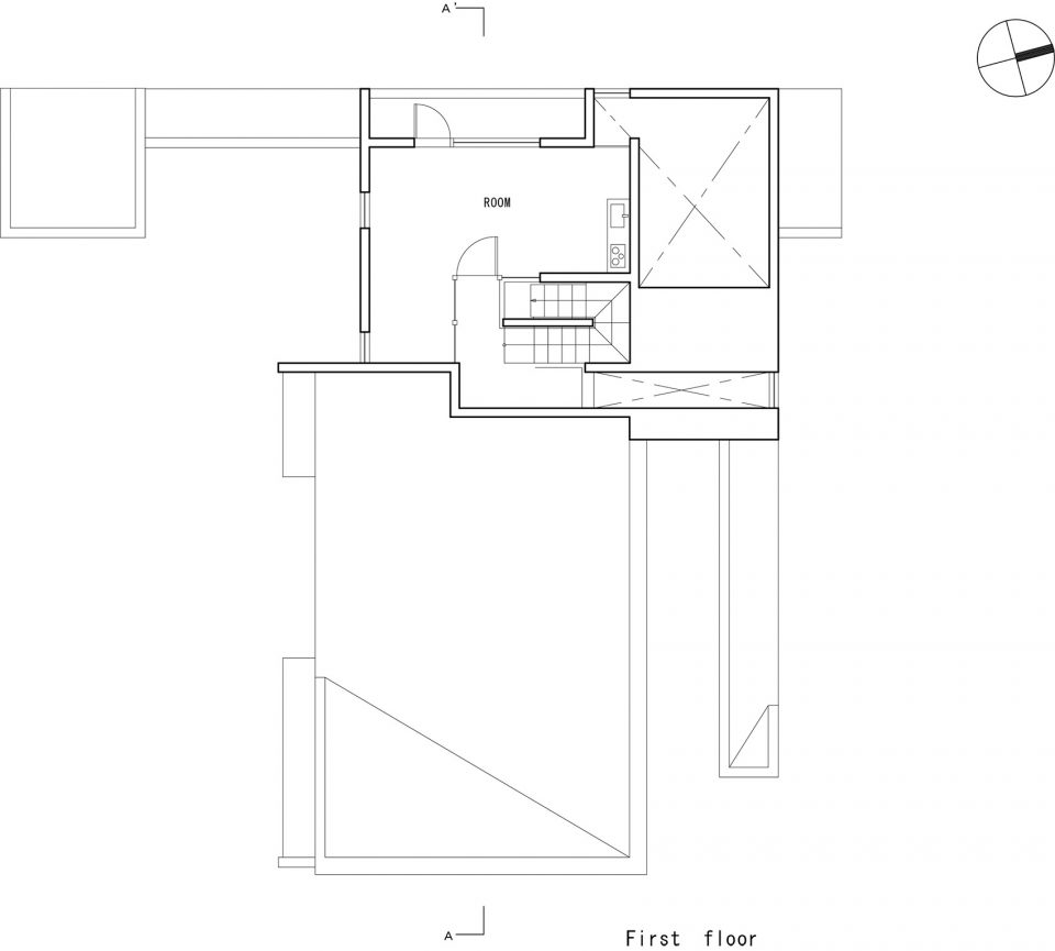 second floor plan photographer atelier form kouichi kimura architects