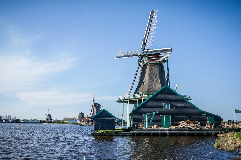 Zaanse Schans Windmill Netherlands Honglin Li