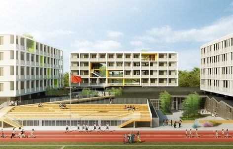 曲径通幽看世界：义乌新世纪外国语学校 / 零壹城市建筑事务所
