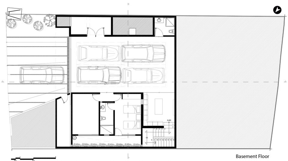 Cumbres House by ASP Arquitectura Sergio Portillo . Cumbres House ASP Arquitectura Sergio Portillo Basement Floor